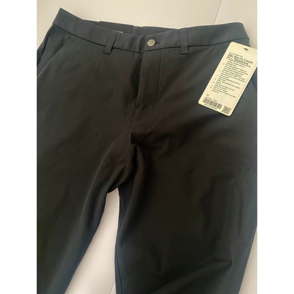NWT Lululemon ABC Slim Fit Trouser 32"L Warpstreme Mens Pants Obsidian Black 31 - Picture 9 of 9